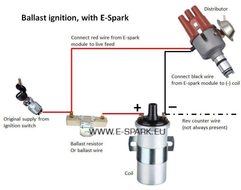 12V Ignition Coil Ballast Resistor Wiring Diagram