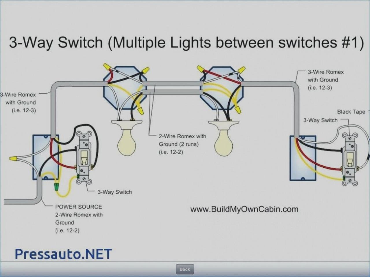 3 Way Light Switch Wiring Diagram Multiple Lights