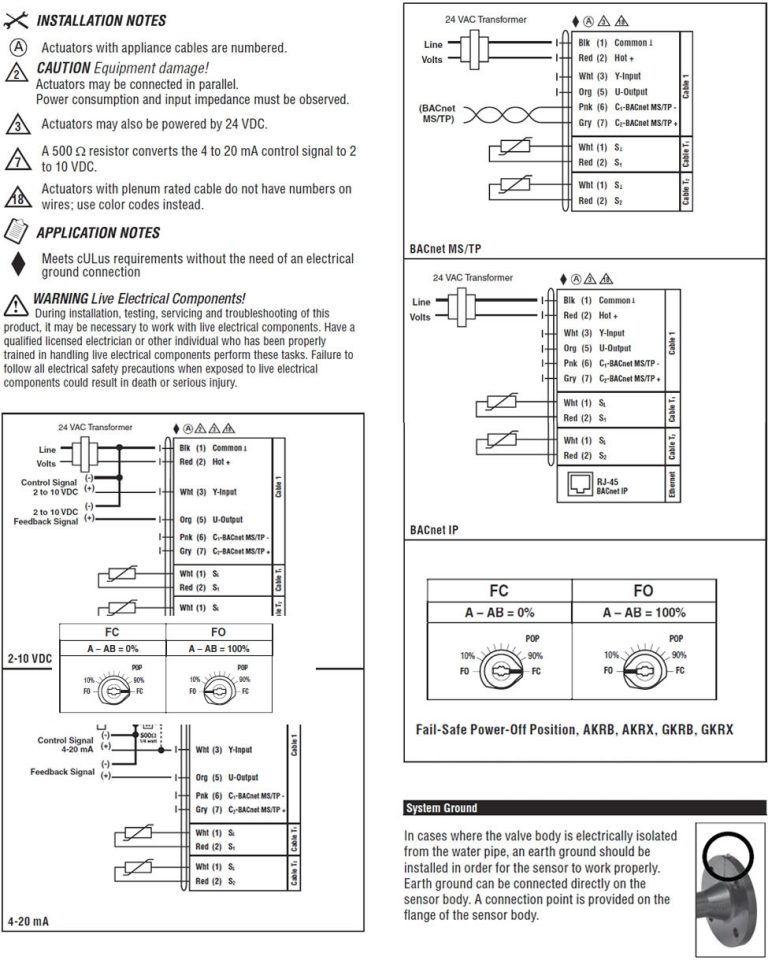 Belimo Actuators Wiring Diagram