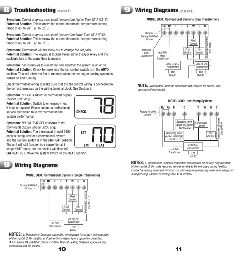 Braeburn Thermostat Wiring Diagram
