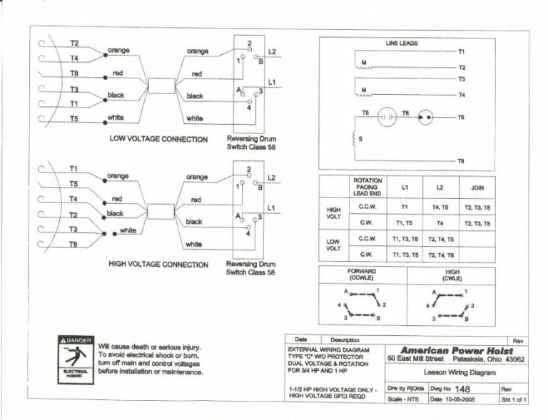 Leeson Motor Wiring Diagram