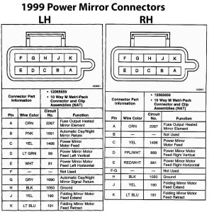 2007 silverado mirror wiring diagram