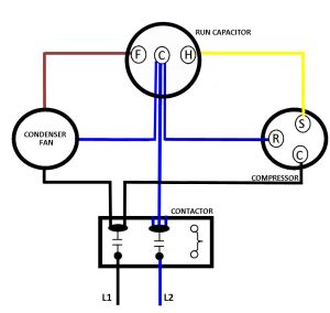 Run Capacitor Wiring Diagram Air Conditioner Wiring View and