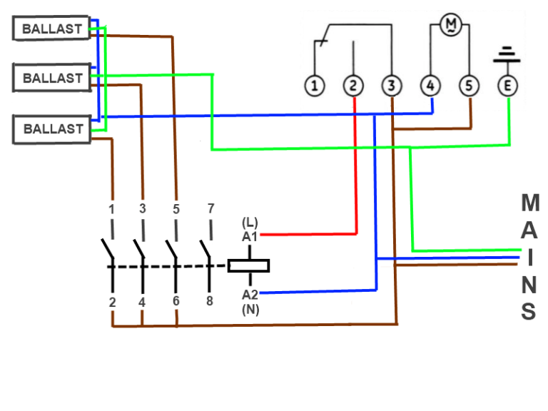 Lighting Contactor Wiring Diagram With Photocell