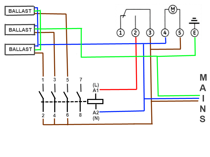 Lighting Contactor Wiring Diagram With Photocell