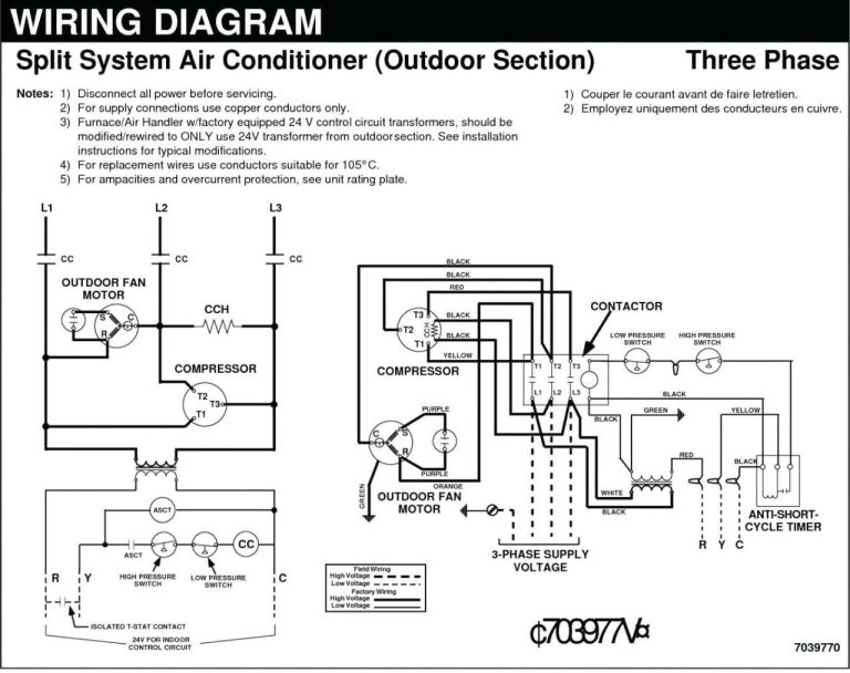 3 Phase Ac Compressor Wiring Diagram
