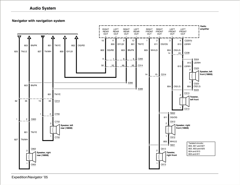 2004 Lincoln Navigator Radio Wiring Diagram