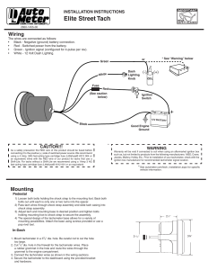 Dolphin 33/8 Electronic Speedometer Wiring Diagram