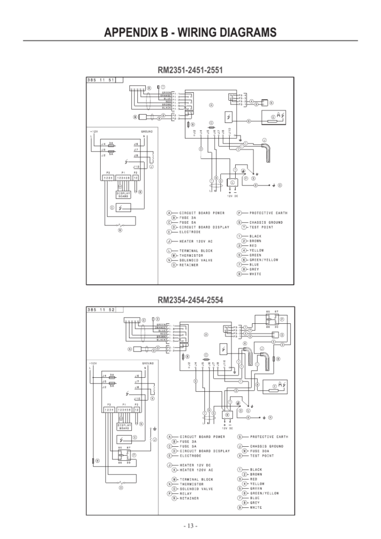 Dometic Rm2652 Circuit Board Wiring Diagram