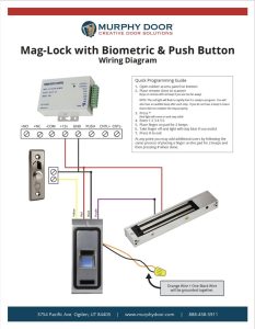Instruction Manuals Mag lock, Murphy door, Hardware shop