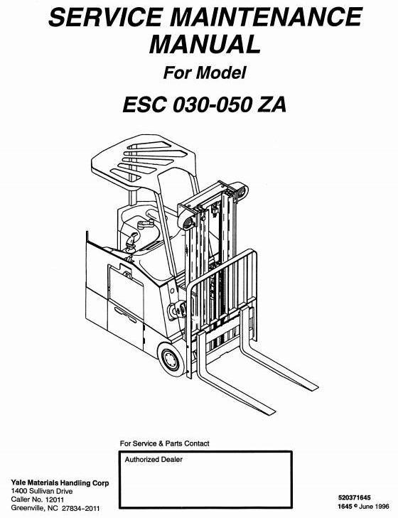Yale Electric Forklift Wiring Diagram 14