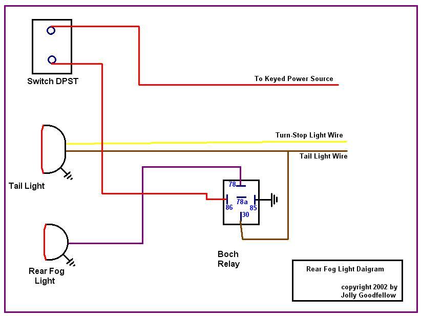 Simple Fog Light Wiring Diagram With Relay