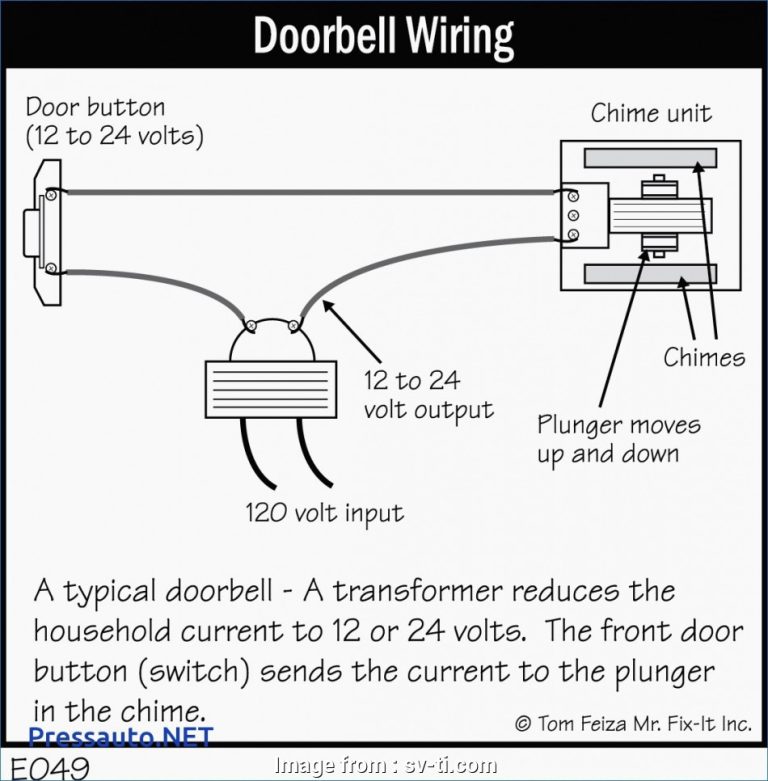 4 Wire Doorbell Wiring Diagram