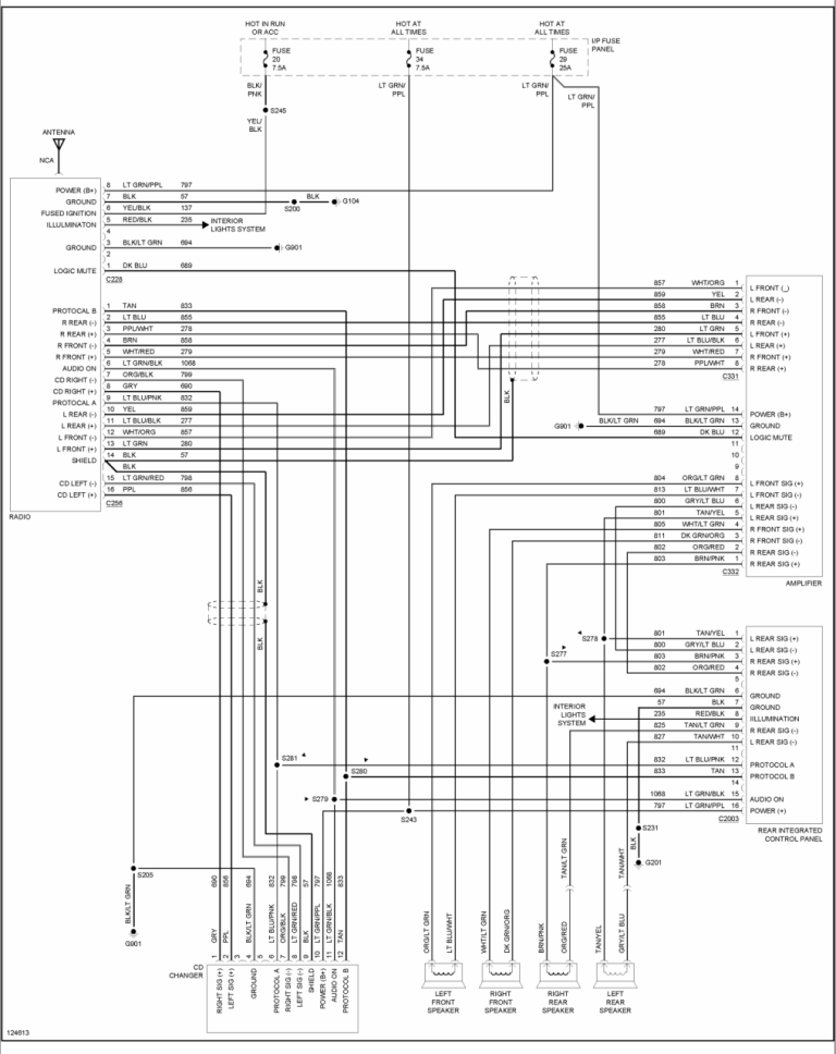 Amp Ford Factory Amplifier Wiring Diagram