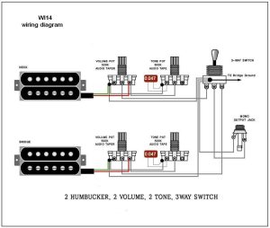 Guitar Wiring Diagram 2 Humbucker 1 Volume 1 Tone Wiring Diagram