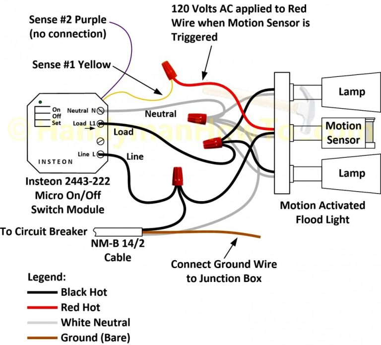Motion Sensor Light Wiring Diagram