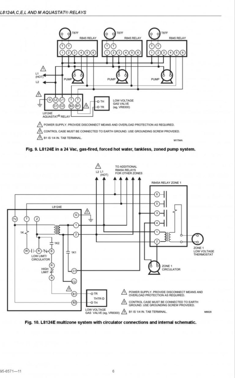 Aquastat Type L6006C Wiring Diagram