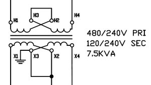 120 240 transformer wiring diagram
