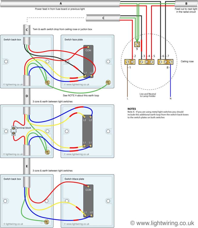 Diagram For Wiring A Three Way Switch