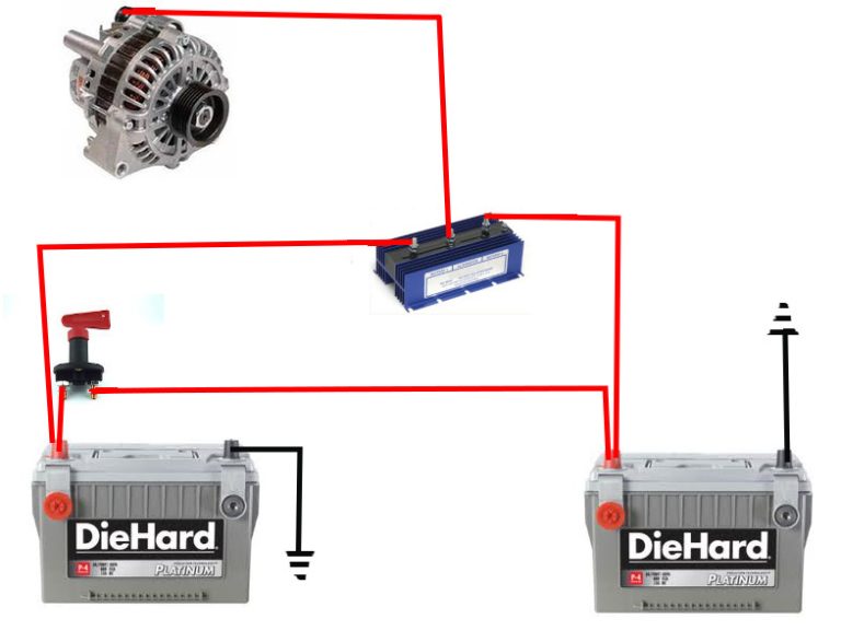 Car Dual Battery Isolator Wiring Diagram