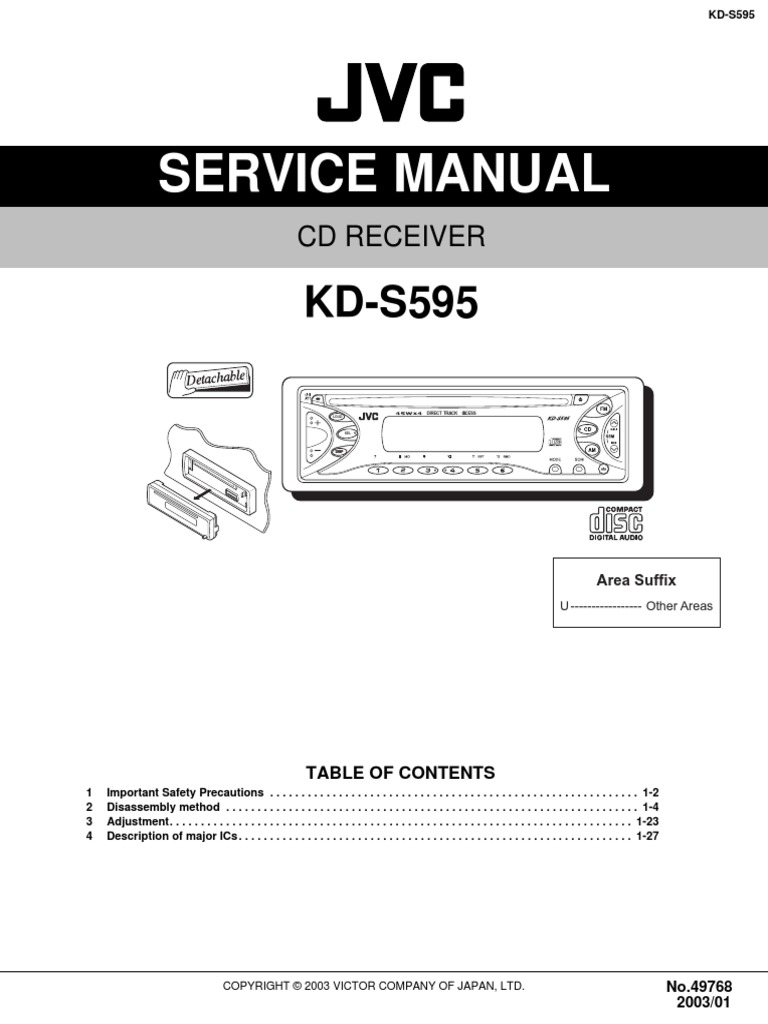 Jvc Kd R336 Wiring Diagram