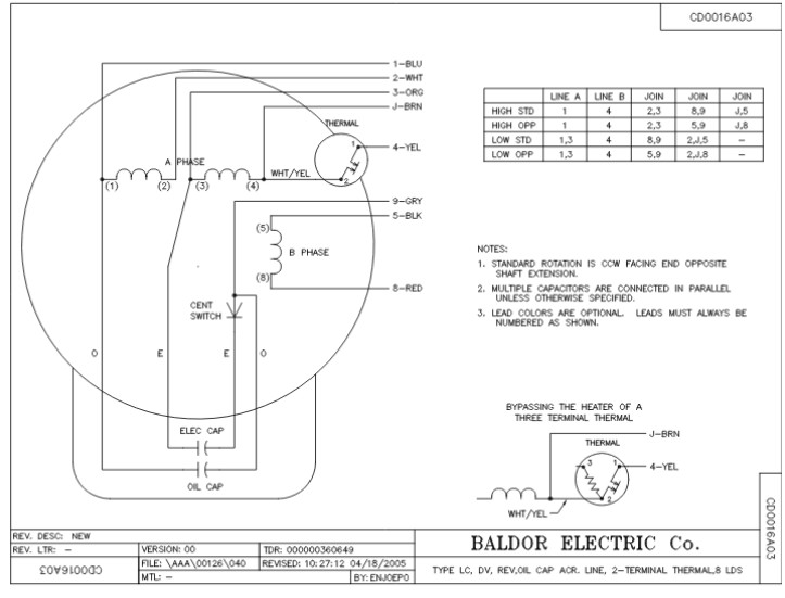 230V Single Phase Wiring Diagram