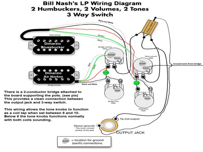 Simple Les Paul Wiring Diagram