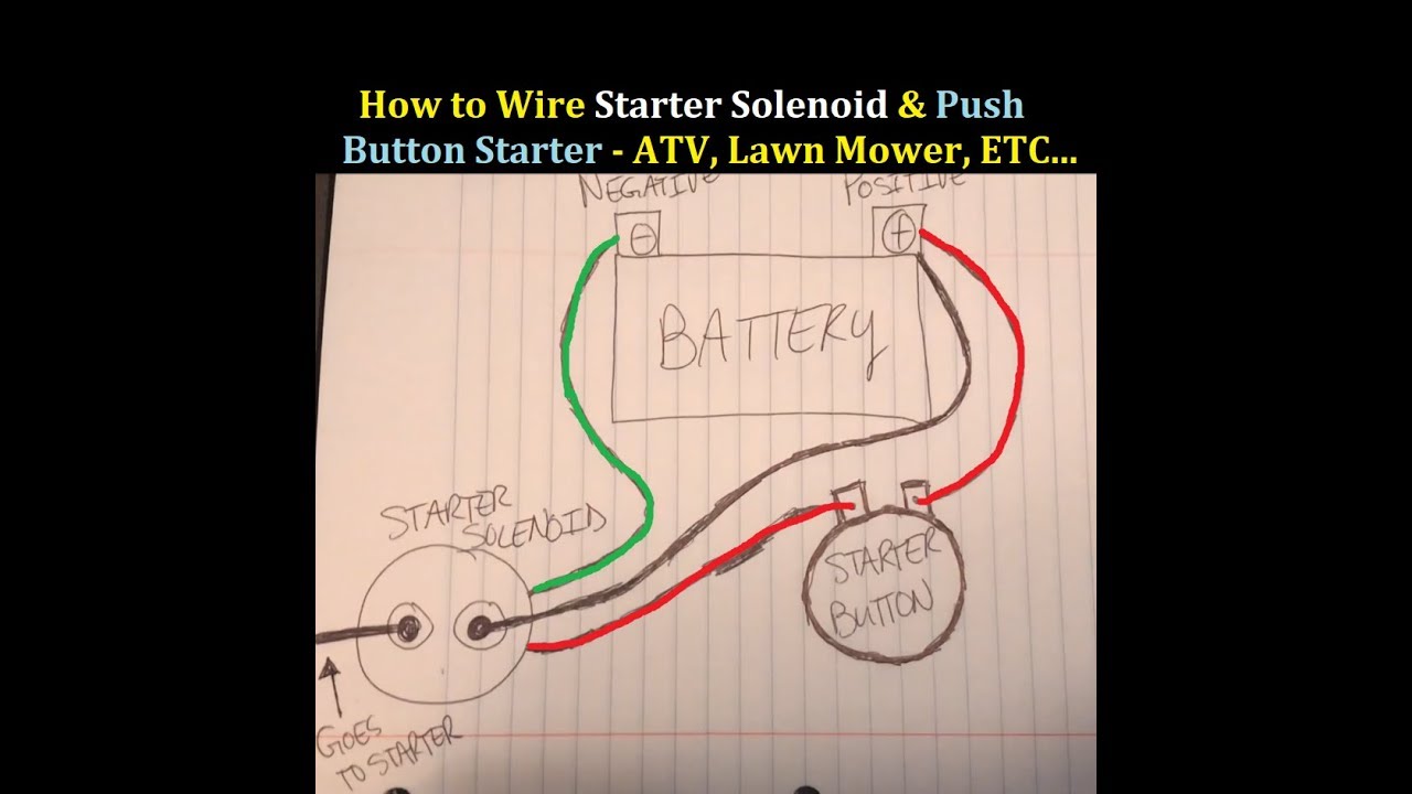 Atv Starter Solenoid Wiring Diagram