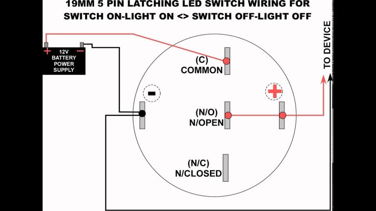 12V 5 Pin Rocker Switch Wiring Diagram