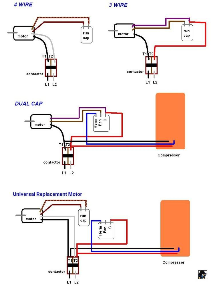 Dual Run Capacitor Diagram Wiring Diagrams Click Motor Run