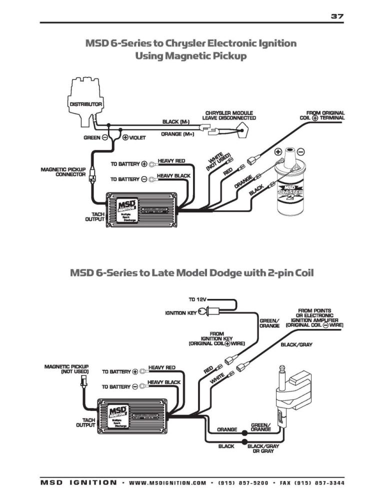 Msd 6Al Wiring Diagram With Msd Distributor
