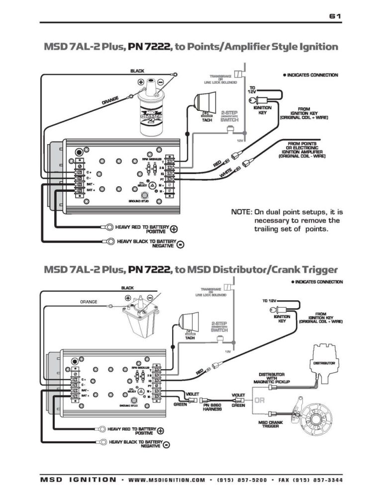 Msd Distributor Wiring Diagram