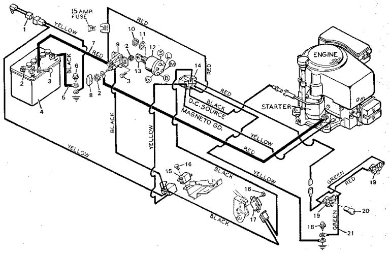 Wiring Diagram Murray Riding Mower