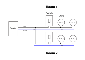 wiring Is my "two room, two switch, four lights" diagram correct
