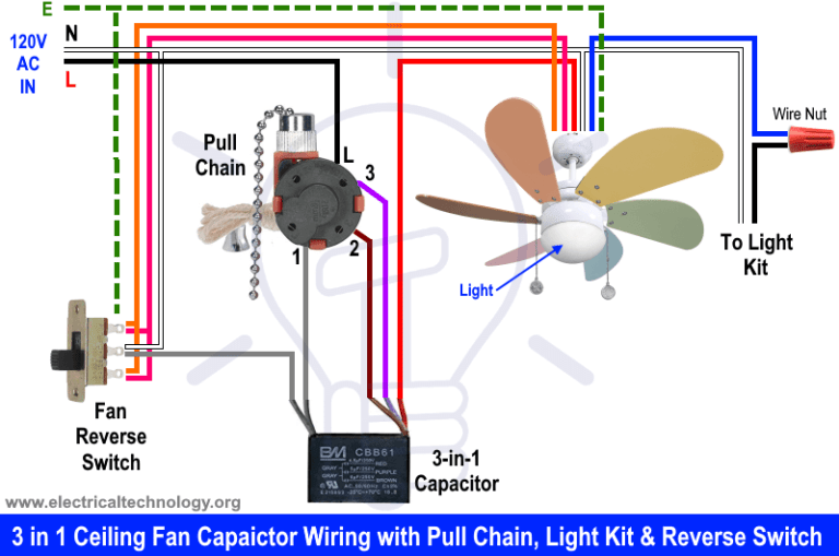 Hampton Bay 4 Wire Ceiling Fan Capacitor Wiring Diagram Electronic