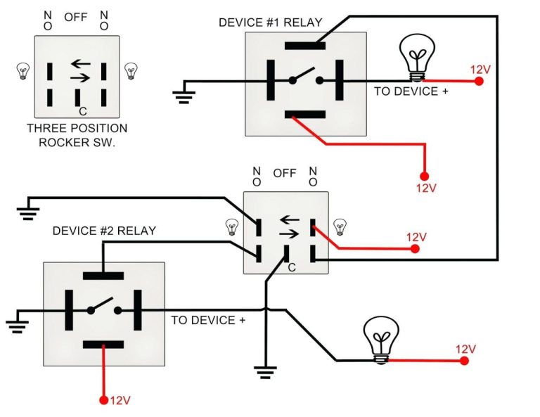 Wiring On Off On Toggle Switch Diagram