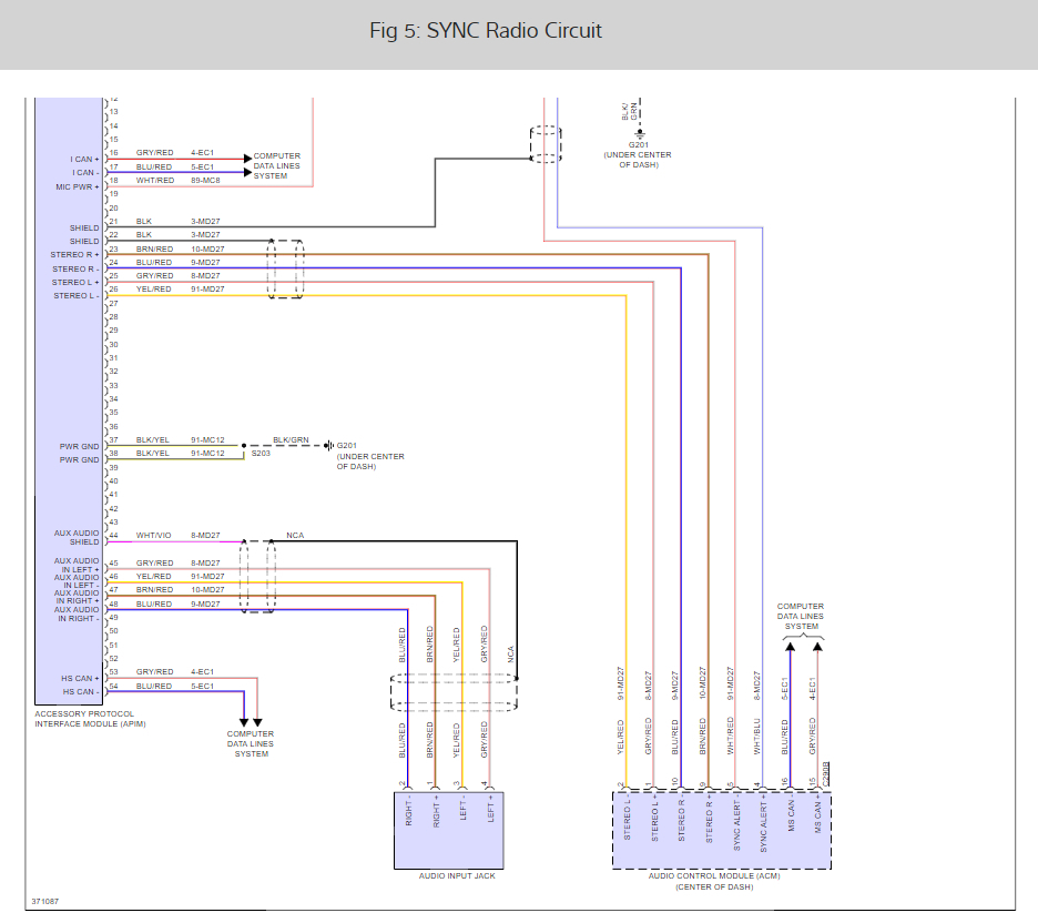 Diagram Ford Stereo Wiring Color Code