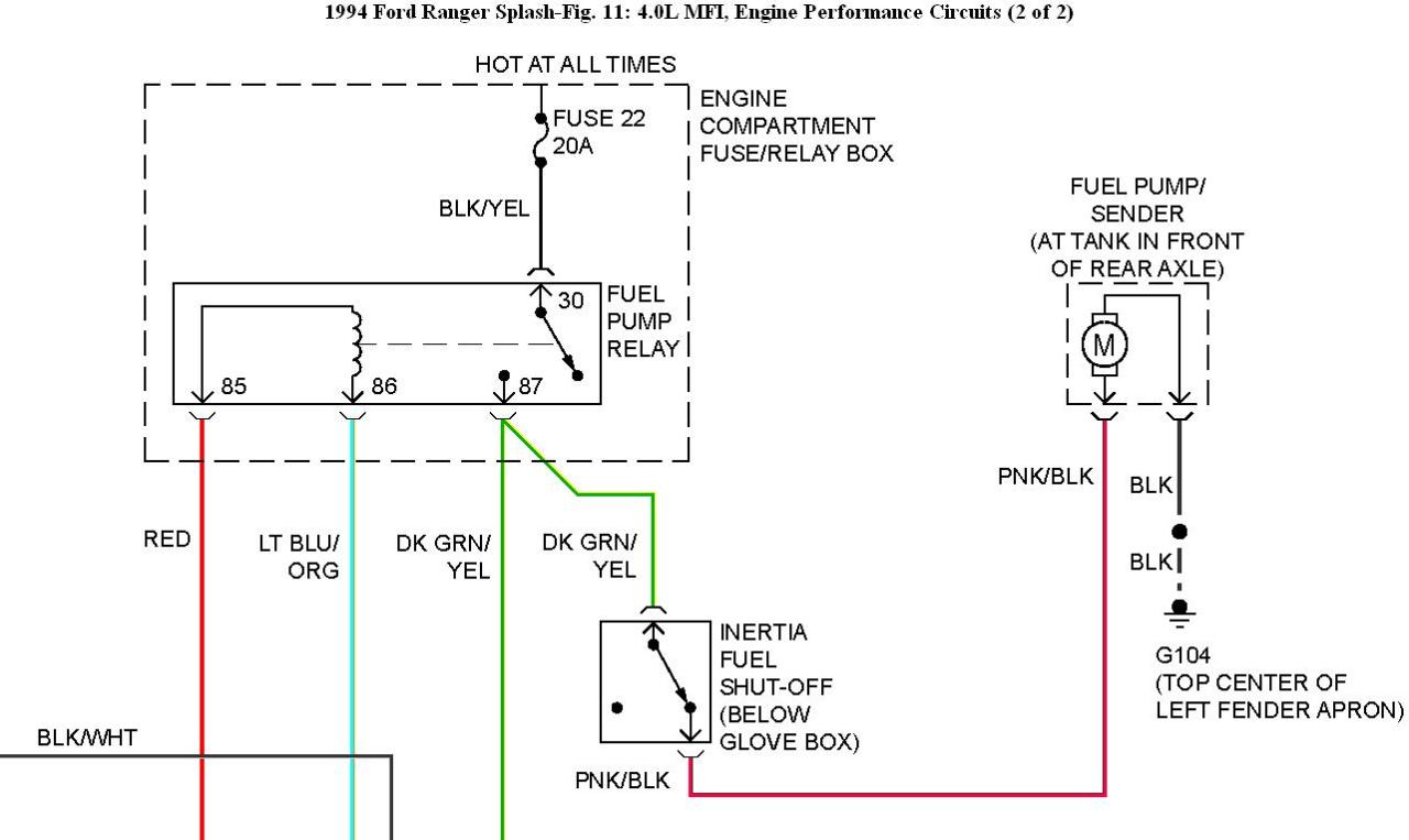 Fuel Pump Relay Wiring Diagram
