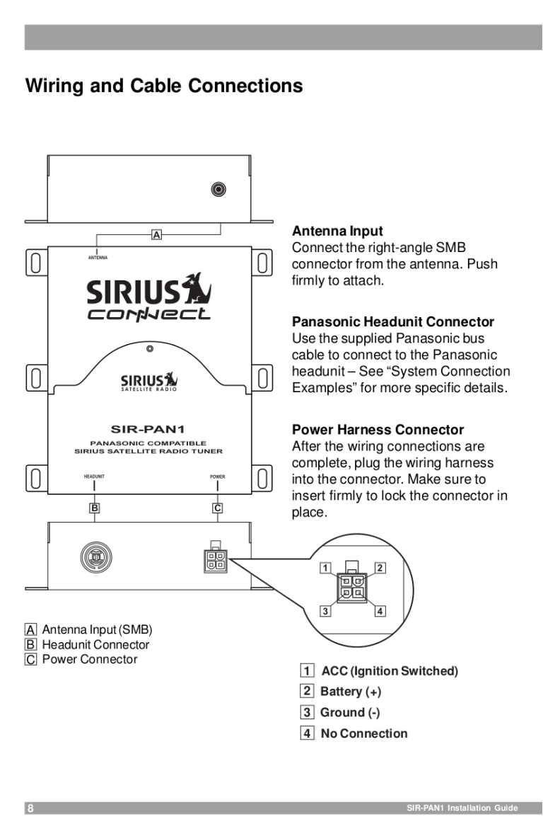 Panasonic Car Stereo Wiring Diagram