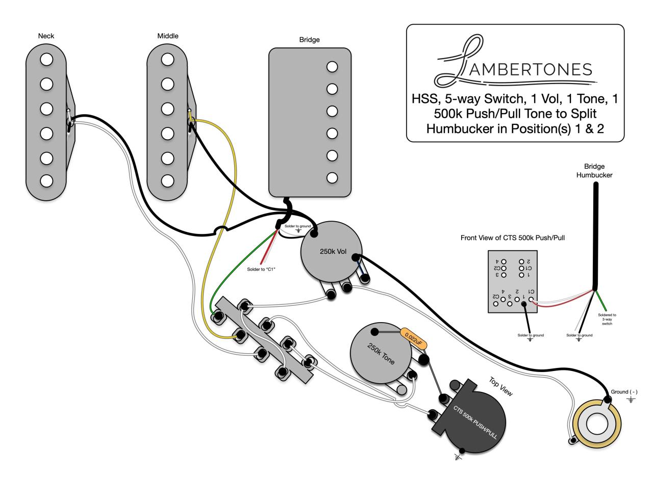 2 Humbucker 1 Volume 1 Tone Wiring Wiring Diagram 2 Gibson Humbuckers
