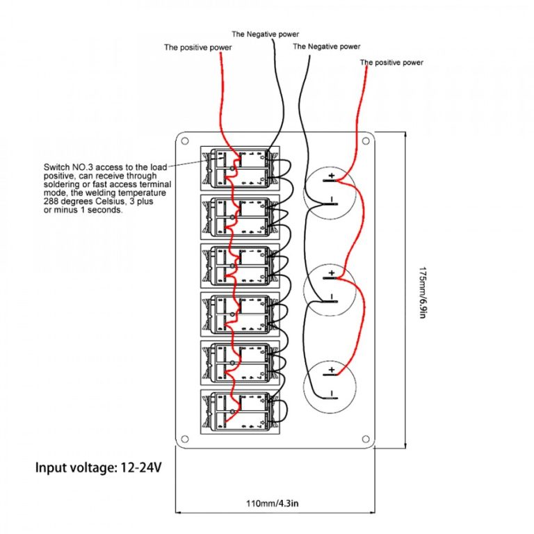4 Pin On-Off Switch Wiring Diagram