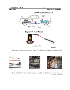 Installing the raptor™ fuel pump wiring harness PureFlow AirDog RP