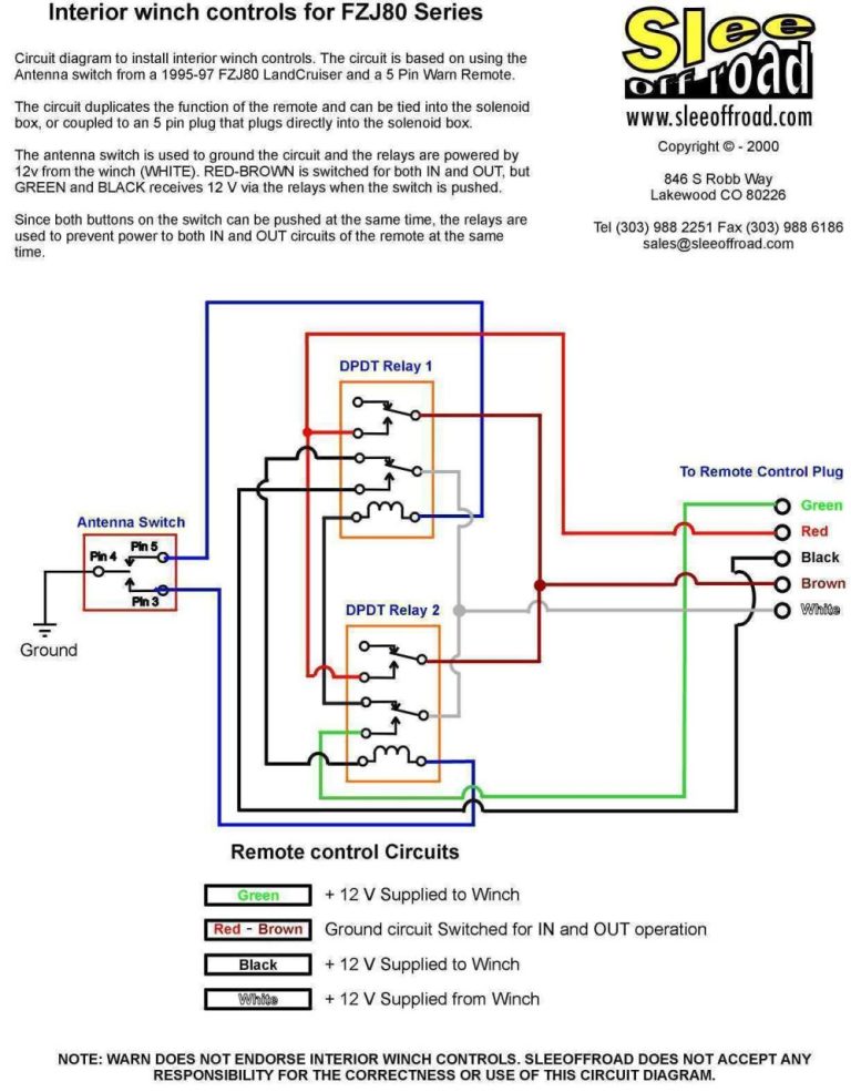 2 Wire Winch Wiring Diagram