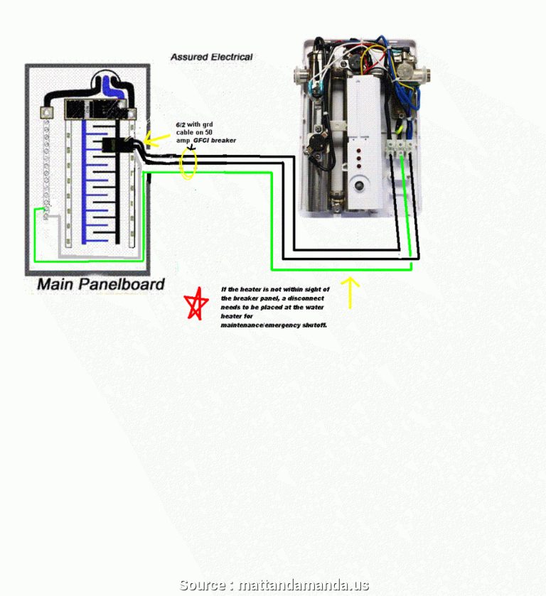 Rheem Tankless Electric Water Heater Wiring Diagram