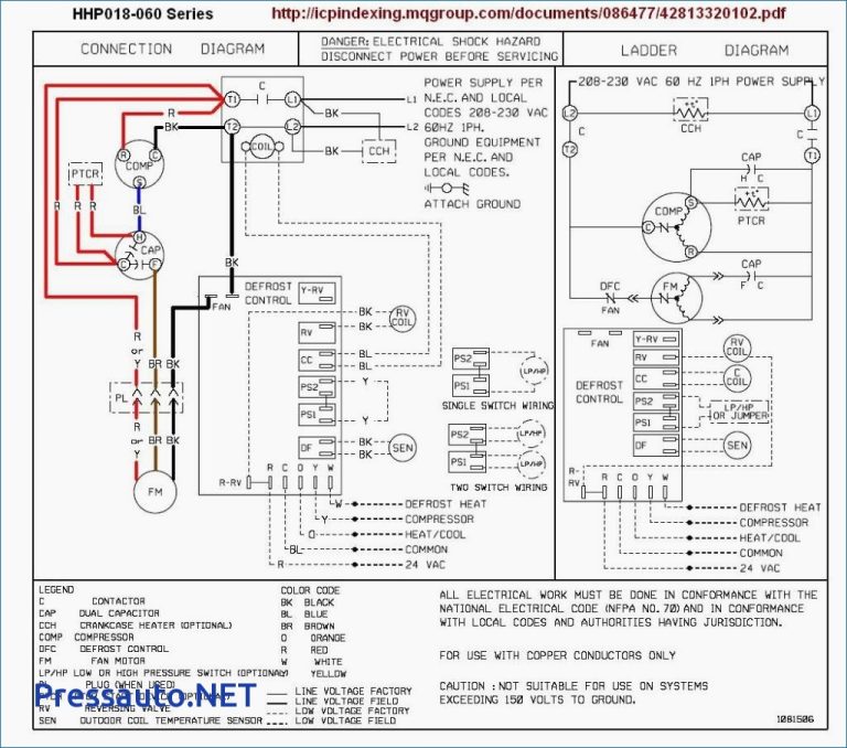 Wiring Diagram For Rheem Heat Pump