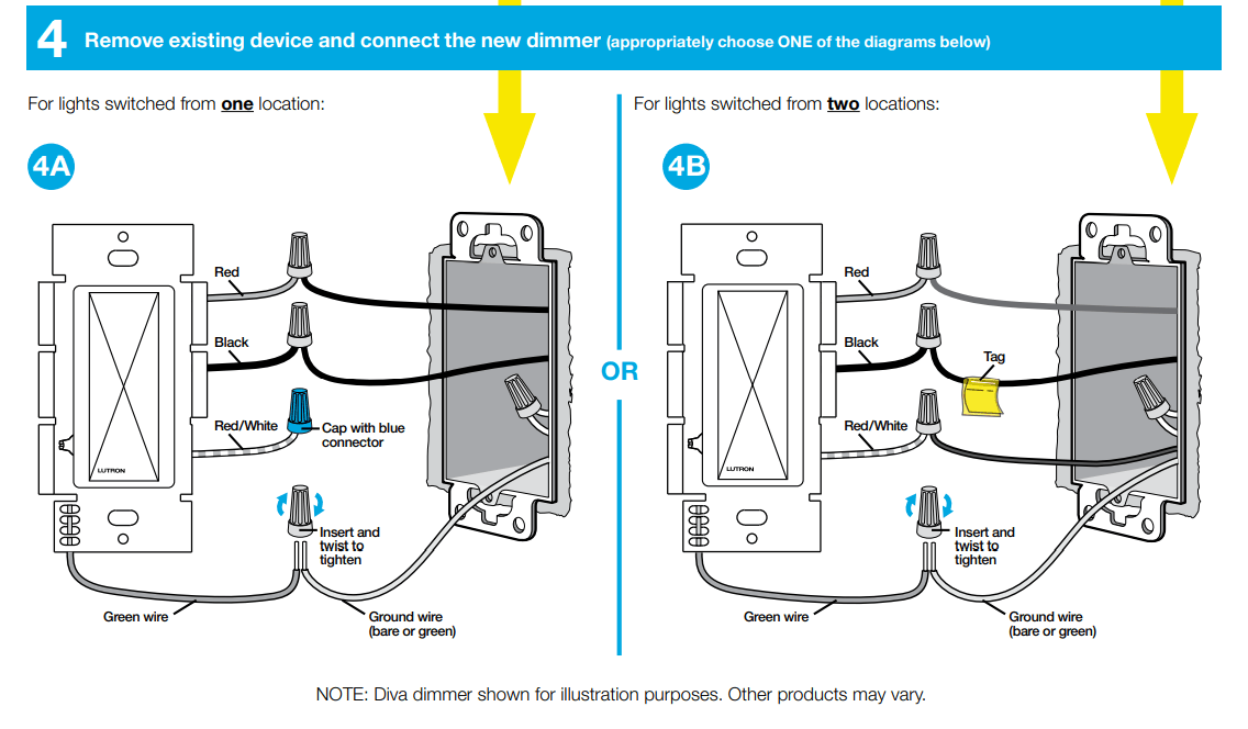 Lutron Single Pole Dimmer Switch Wiring Diagram