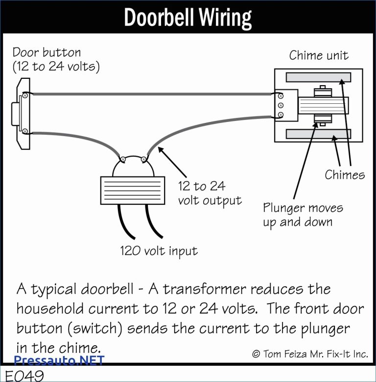 Single Doorbell Wiring Diagram