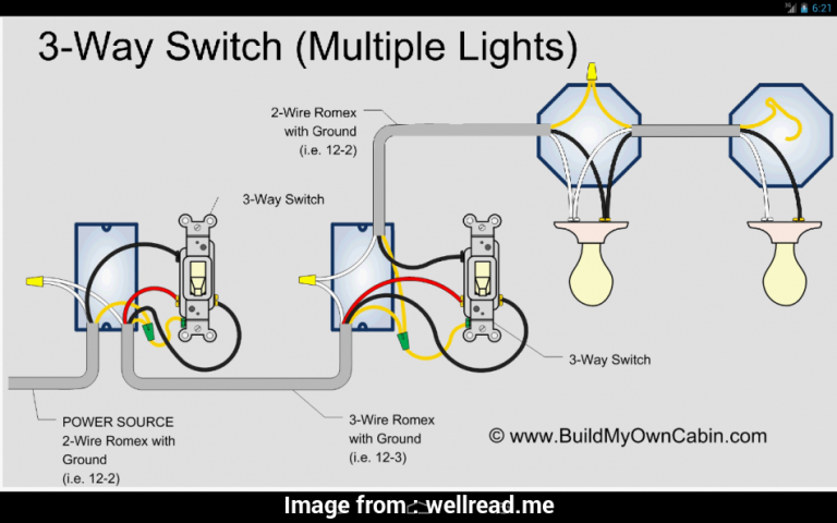 2 Lights 1 Switch Wiring Diagram