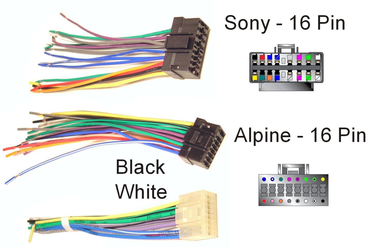 Sony 16 Pin Wiring Harness Diagram