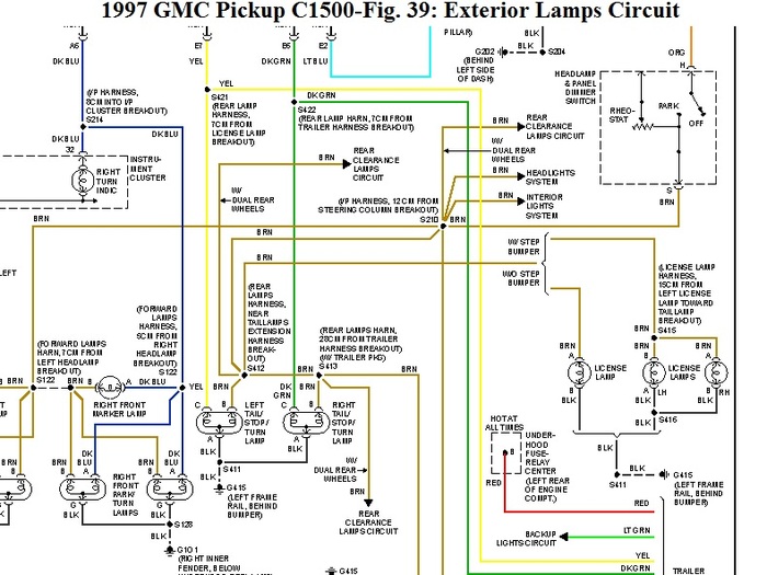 1998 Toyota Tacoma Tail Light Wiring Diagram
